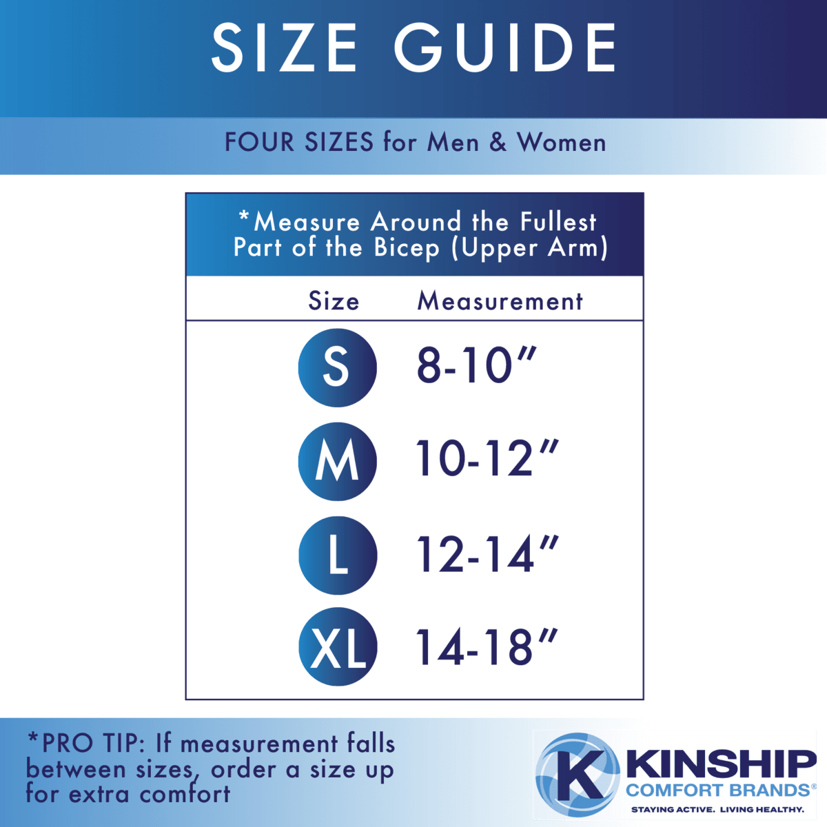 Find your size with our simple Size Guide