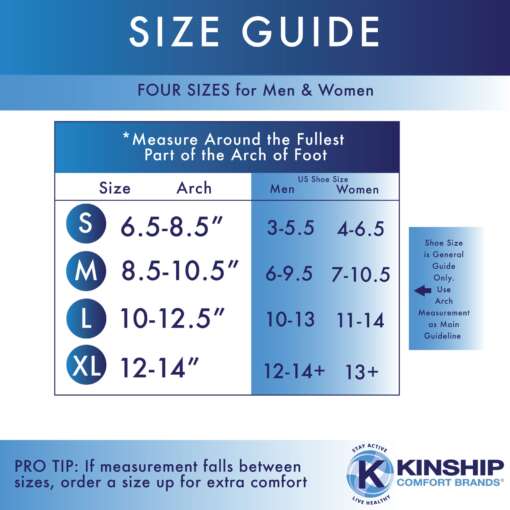 Ankle Compression Sleeve Sizing Guide