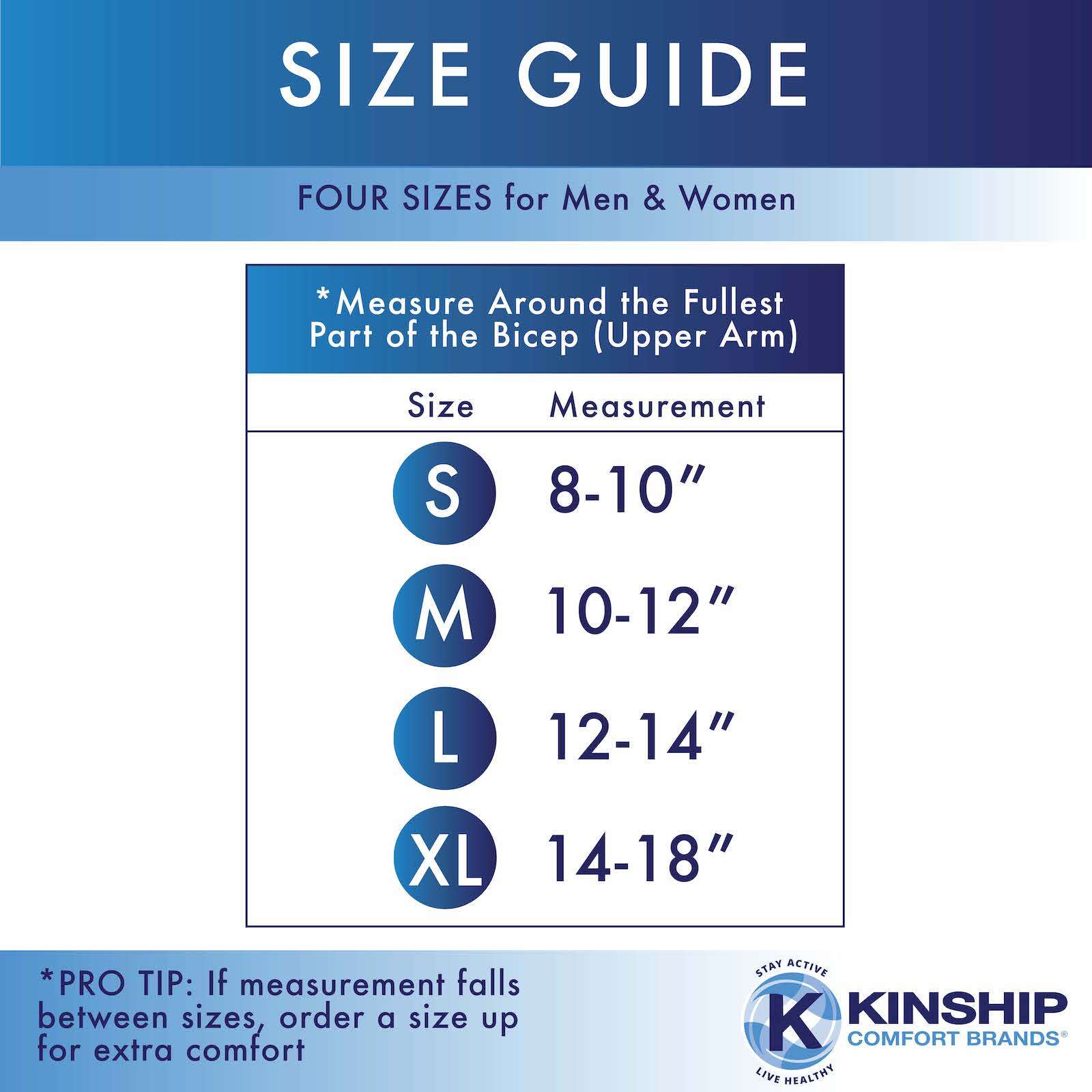 Arm Protector Sleeves Sizing Chart